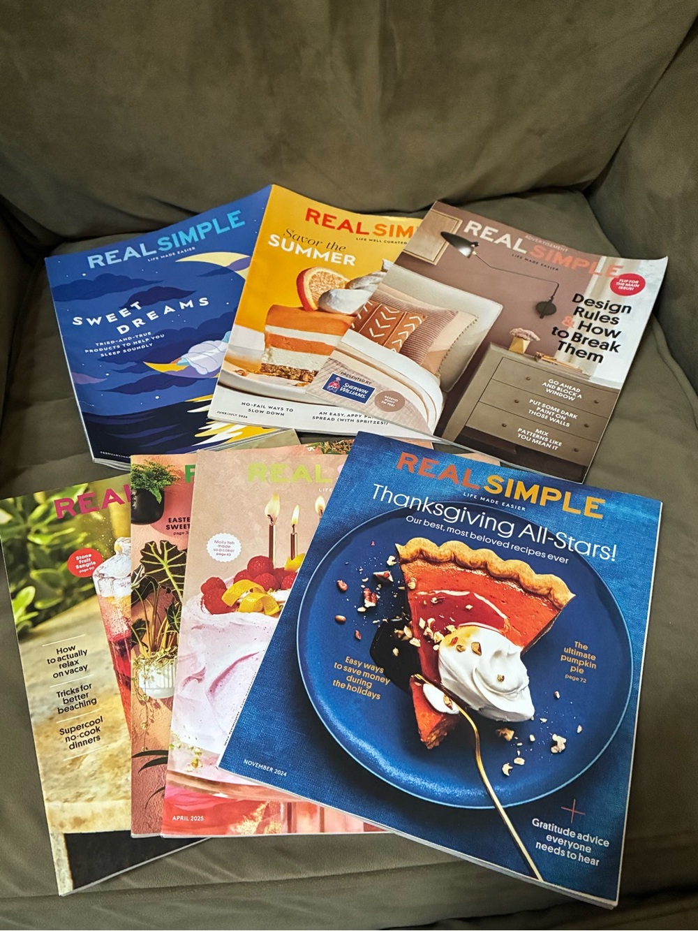 Set of Real Simple Magazines
